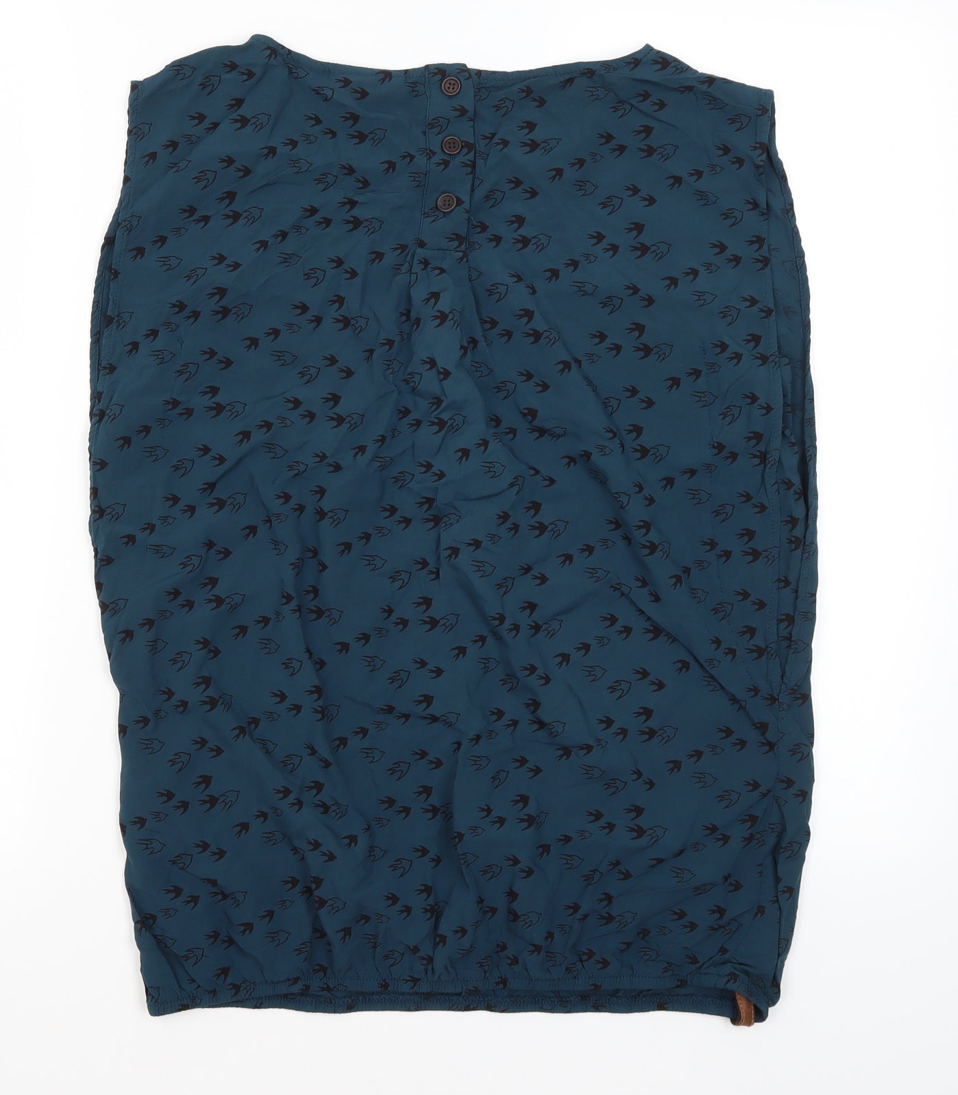 Nakatano Womens Blue   Basic Blouse Size M  - Swallows