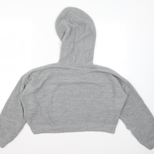 Select Womens Grey   Pullover Hoodie Size XL