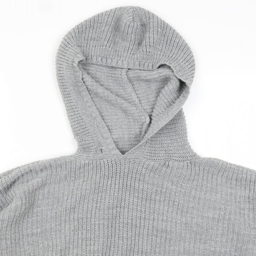 Select Womens Grey   Pullover Hoodie Size XL