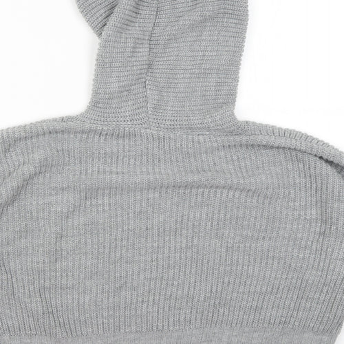 Select Womens Grey   Pullover Hoodie Size XL