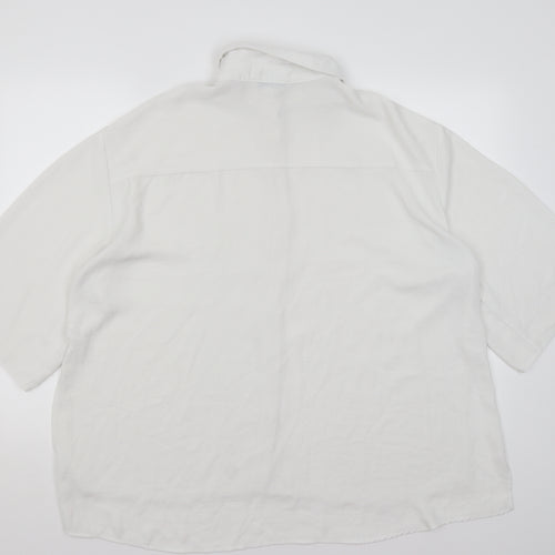 George Womens White   Basic Button-Up Size 16