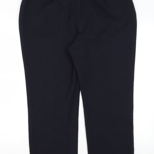Bonmache Womens Blue  Polyester Trousers  Size 16 L26 in Regular