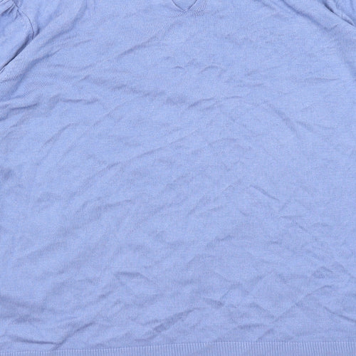 F&F Womens Blue Round Neck  Viscose Pullover Jumper Size 14