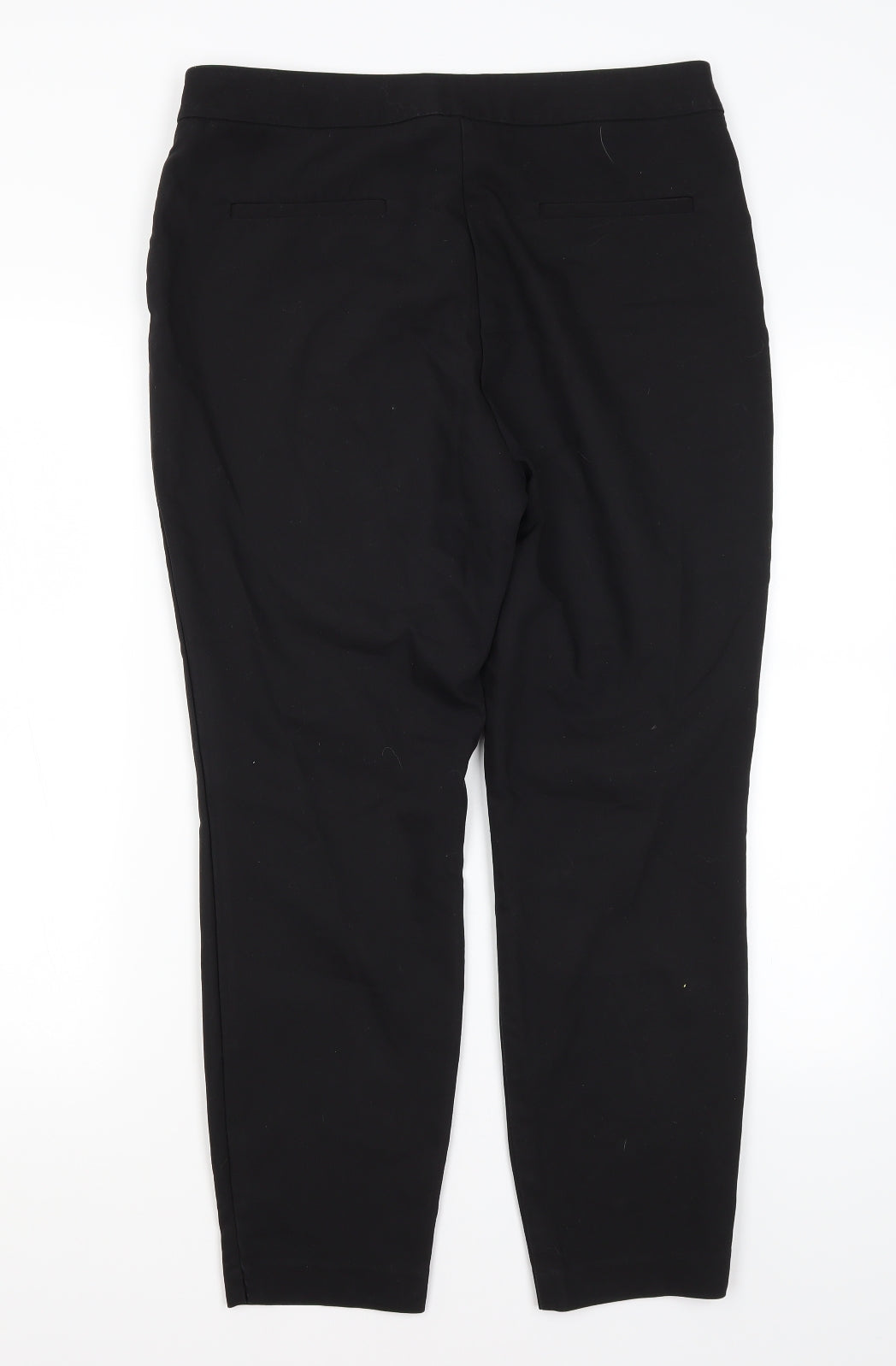 Papaya Womens Black  Polyester Dress Pants Trousers Size 14 L26 in Regular