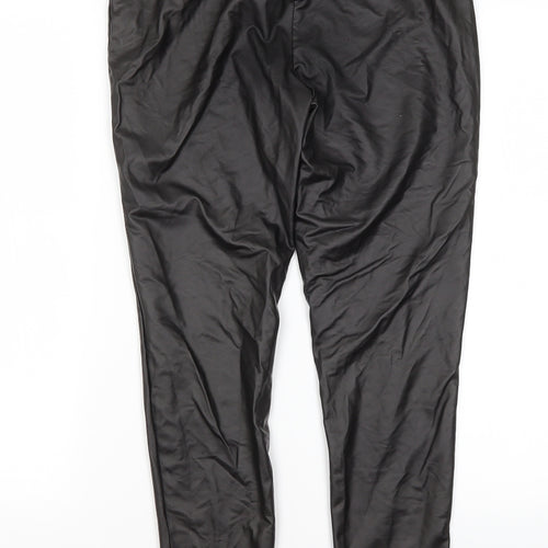 Primark Womens Black  Polyester Trousers  Size M L25.5 in Regular