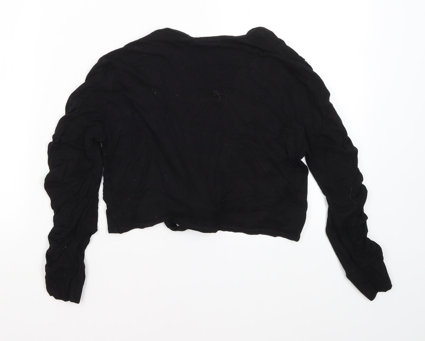 Select Womens Black Mock Neck  Viscose Shrug Jumper Size 12