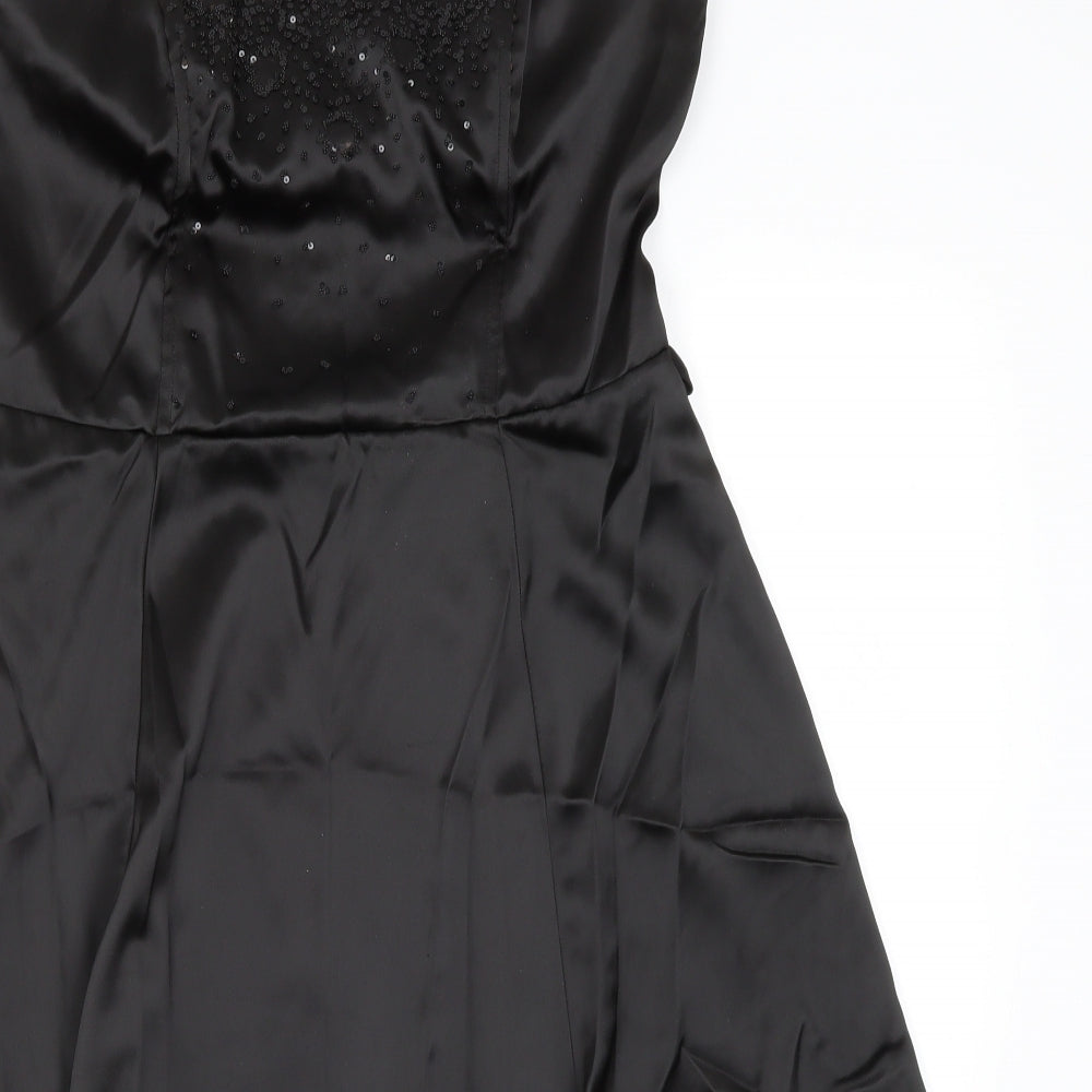 Select Womens Black  Polyester Fit & Flare  Size 14