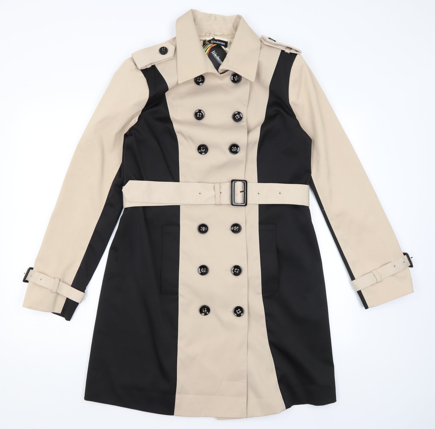 Kaleidescope Womens Beige   Pea Coat Coat Size 12