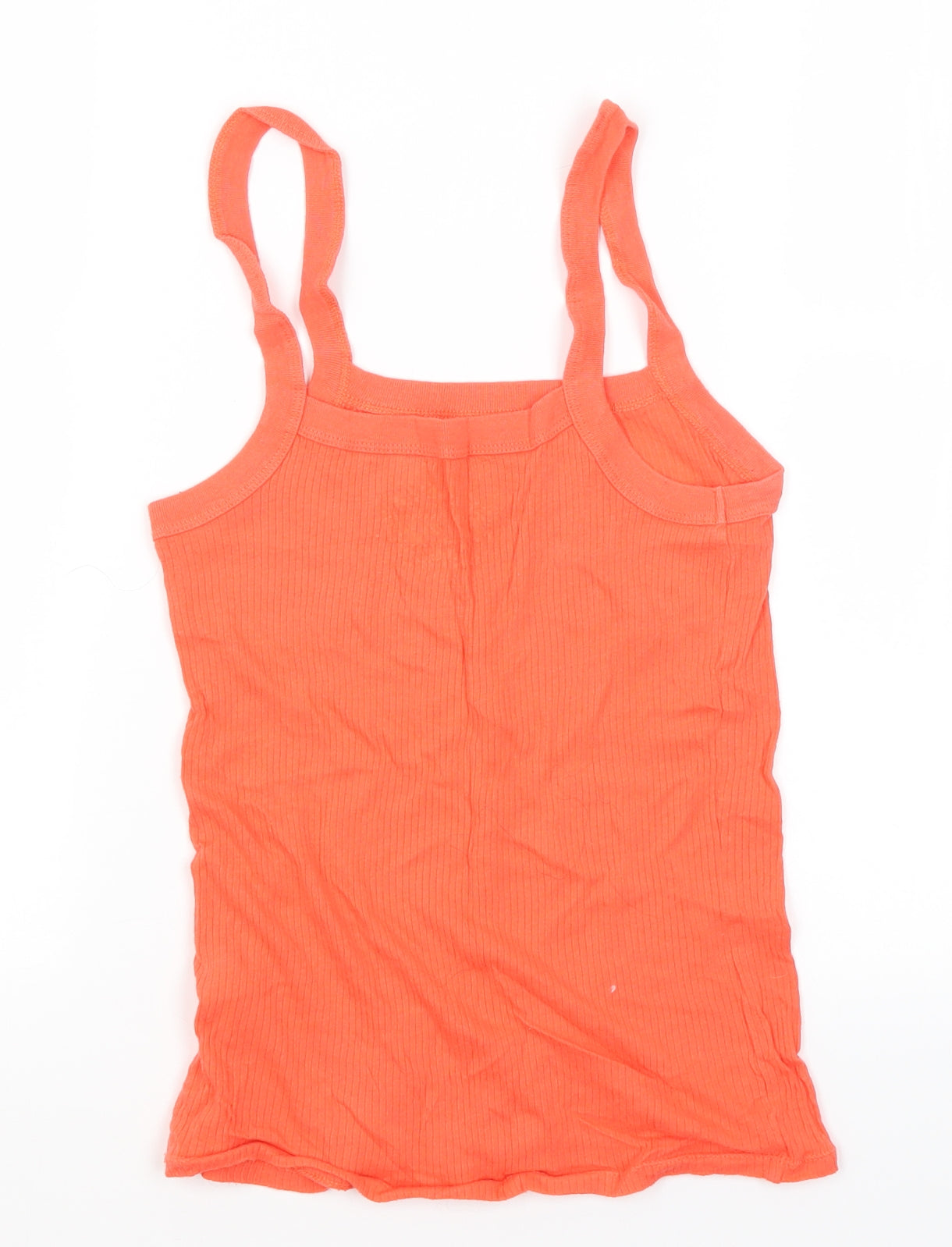 Cherokee Womens Orange  Cotton Basic Tank Size 14