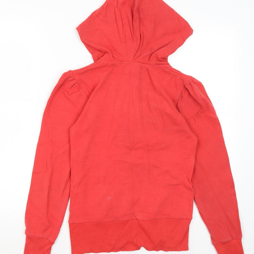 Want Womens Red  Cotton Pullover Hoodie Size 10