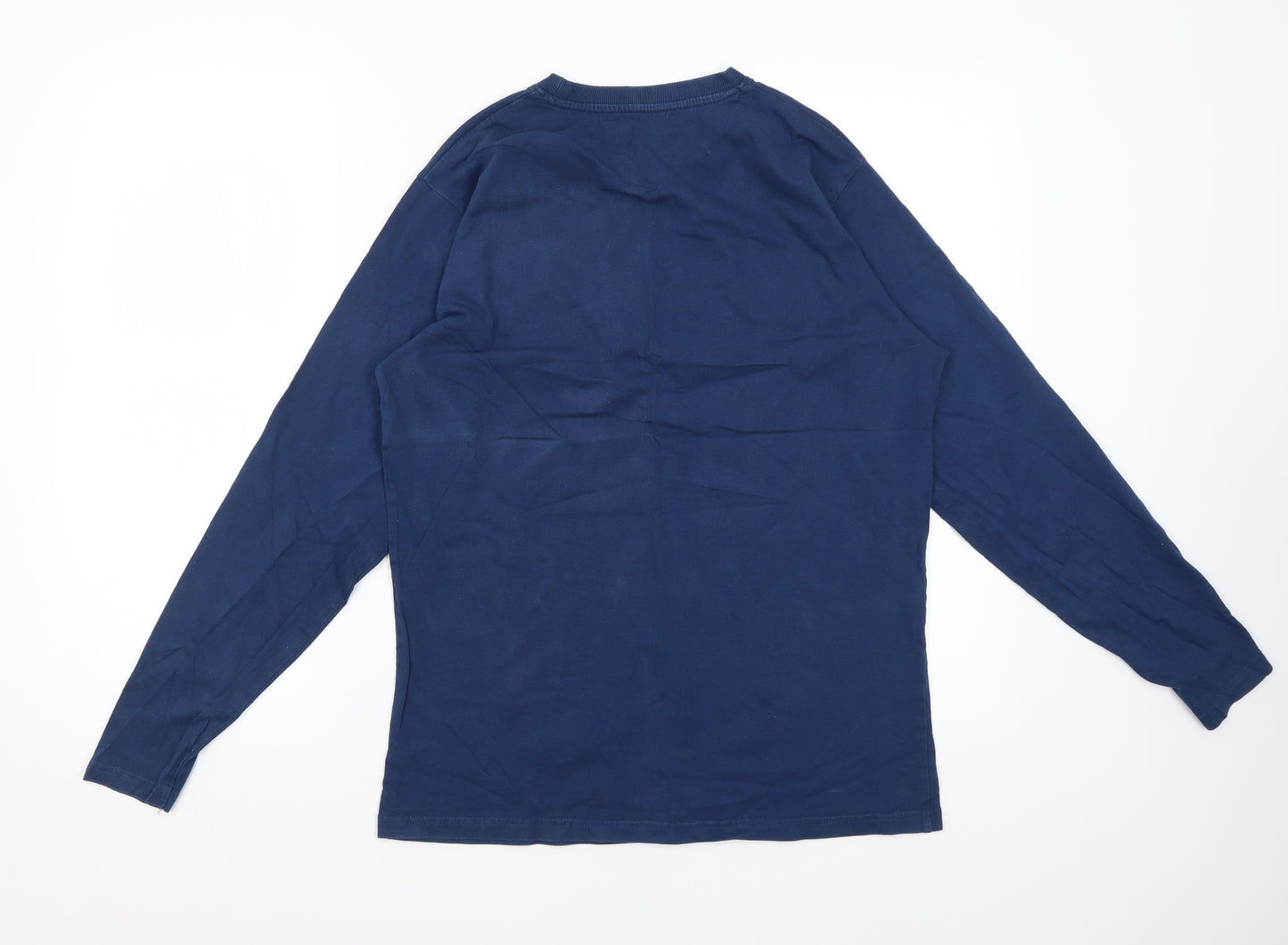 Charles Wilson Mens Blue  Cotton  T-Shirt Size M