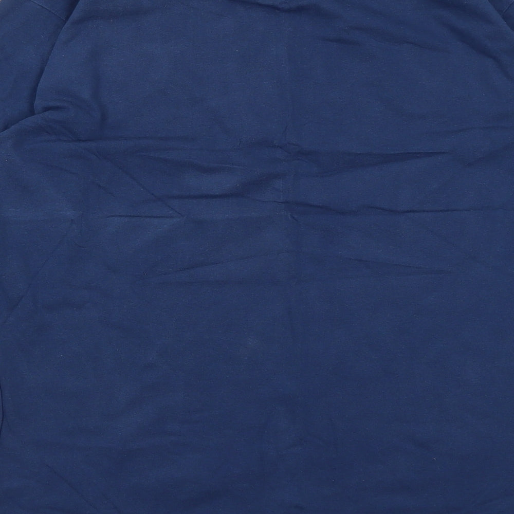 Charles Wilson Mens Blue  Cotton  T-Shirt Size M