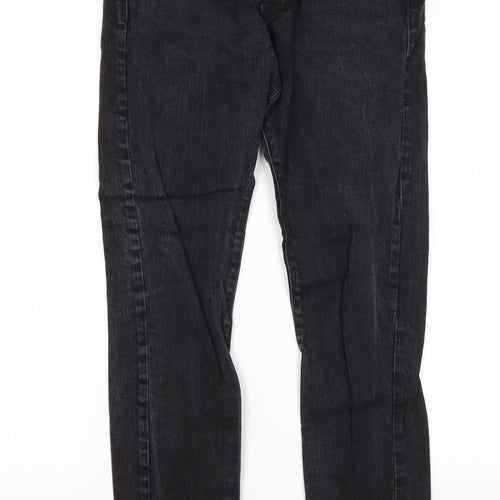H&M Mens Black  Cotton Skinny Jeans Size 30 in L27 in Regular