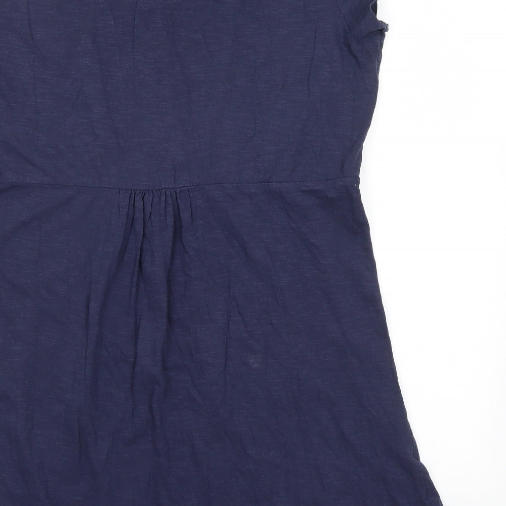 F&F Womens Blue  Cotton Basic T-Shirt Size 16
