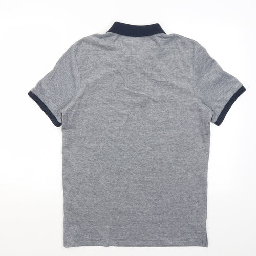 Jack Jones Mens Blue  Cotton  Polo Size M