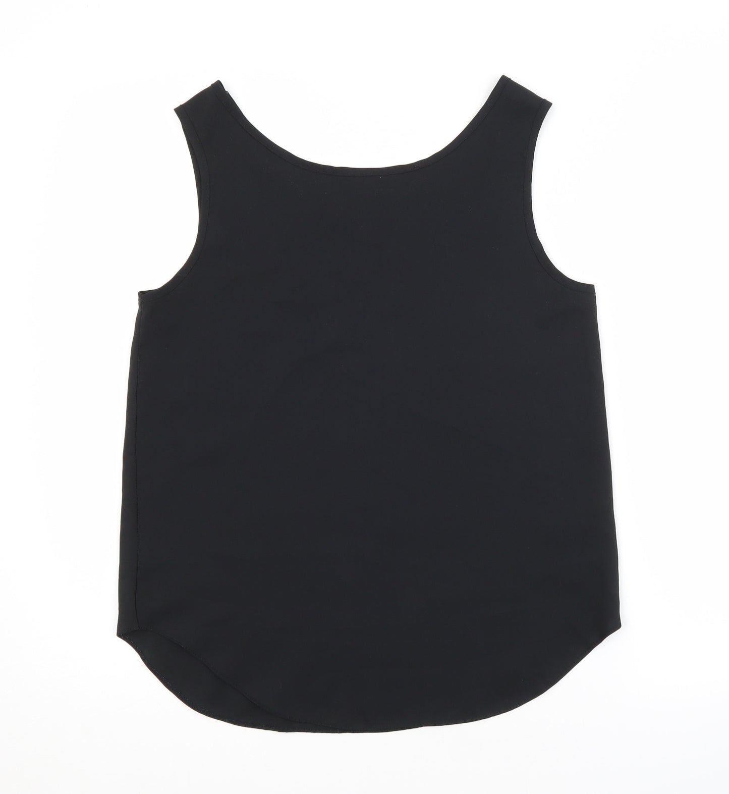Alexia Womens Black  Polyester Basic Blouse Size 12