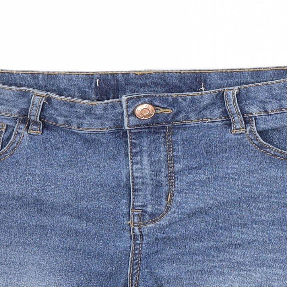 Preworn Womens Blue   Cut-Off Shorts  L5 in Regular