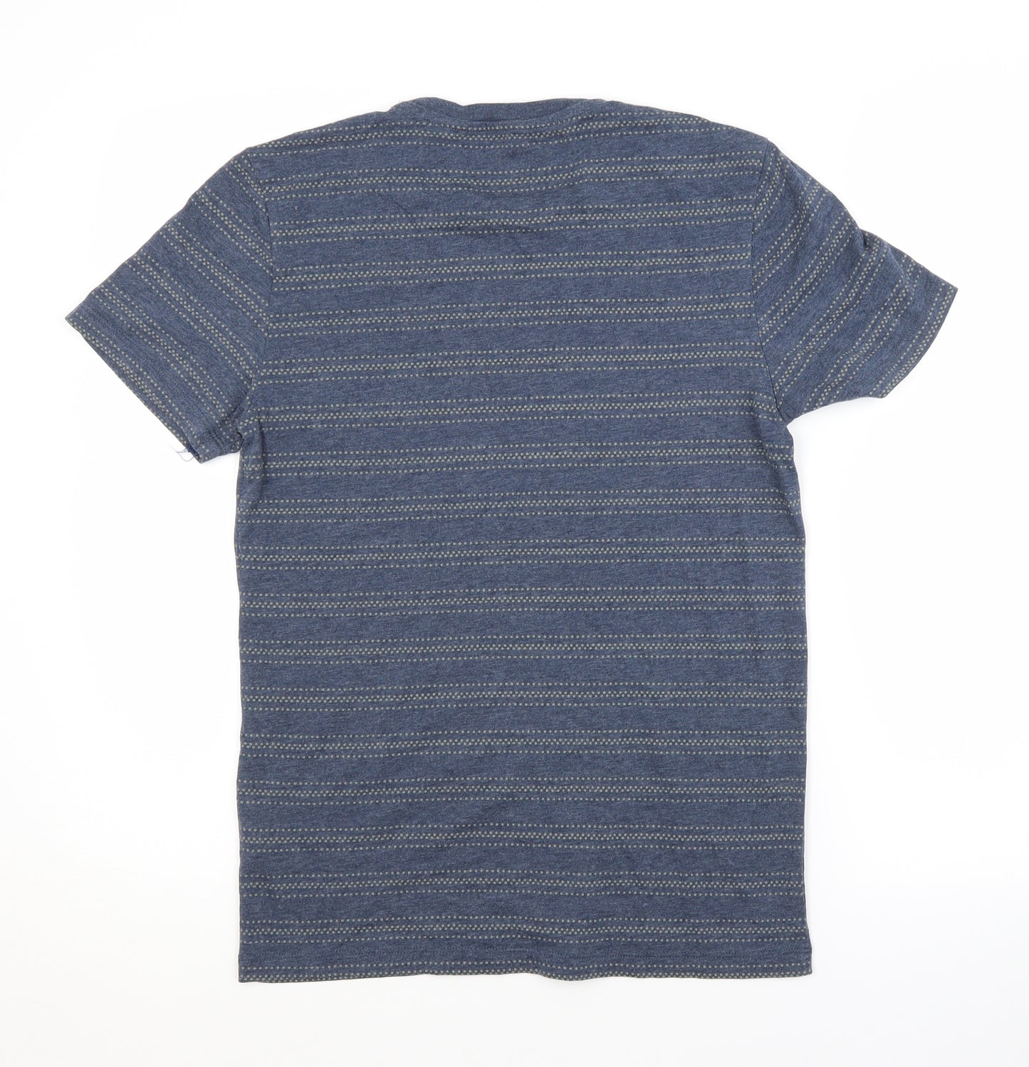 PEP&CO. Mens Blue Striped Cotton  T-Shirt Size XS