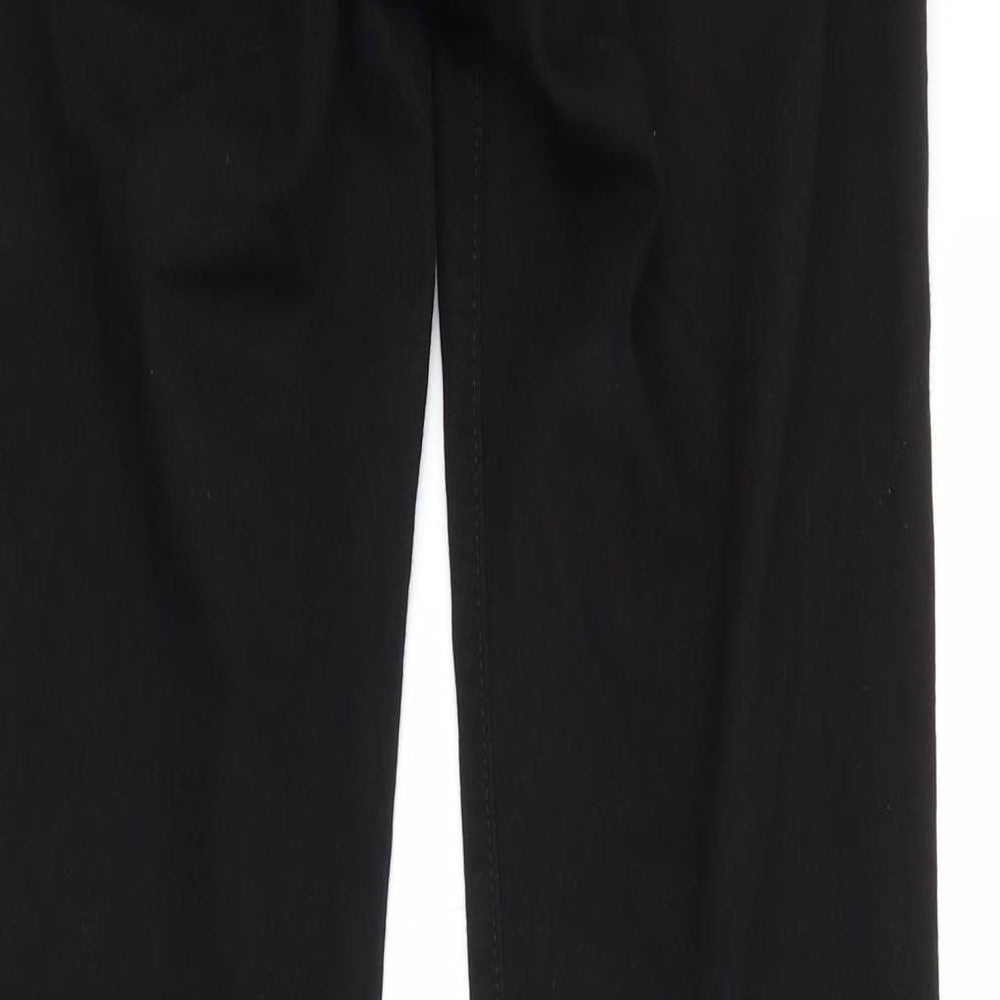 Preworn Womens Black  Cotton Skinny Jeans Size 10 L31 in Regular