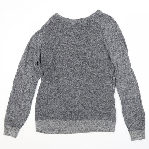 George Mens Blue Crew Neck  Cotton Pullover Jumper Size L
