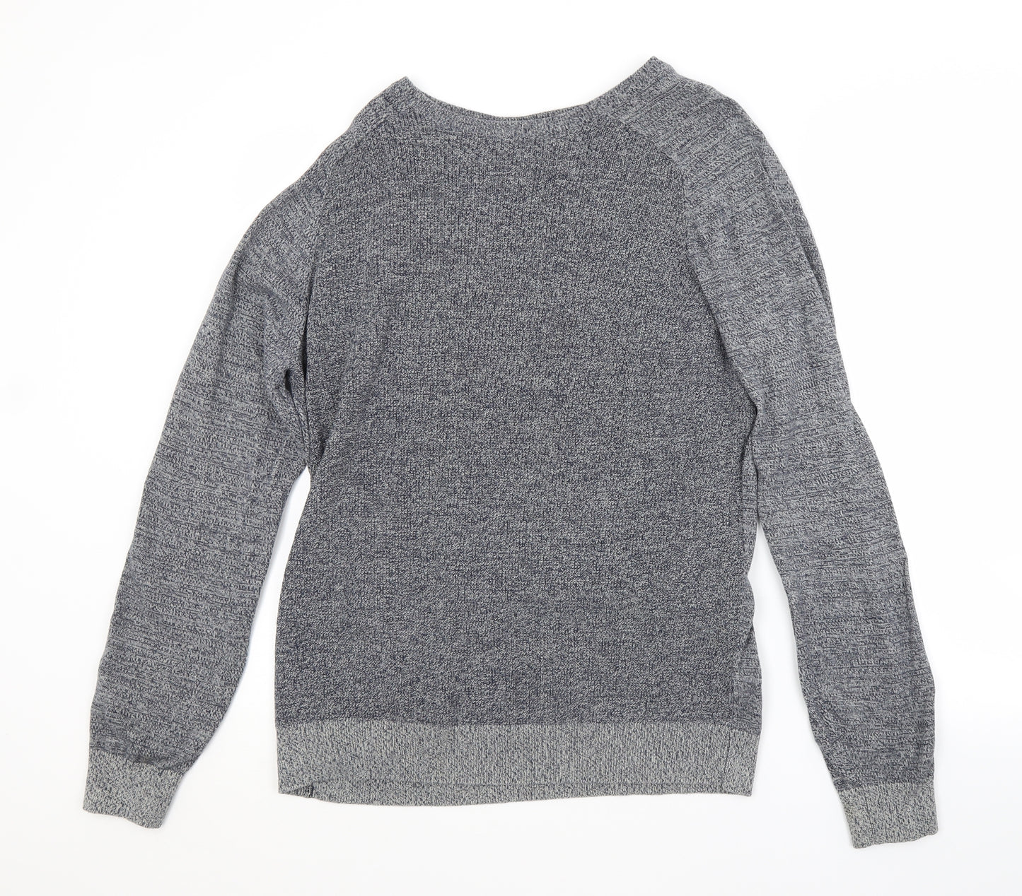 George Mens Blue Crew Neck  Cotton Pullover Jumper Size L