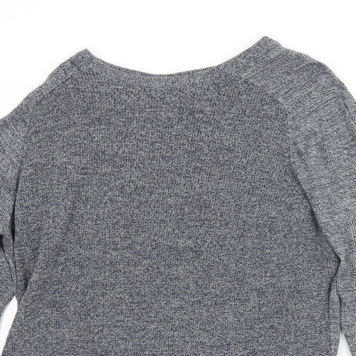 George Mens Blue Crew Neck  Cotton Pullover Jumper Size L