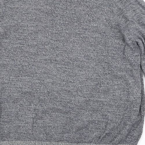 George Mens Blue Crew Neck  Cotton Pullover Jumper Size L