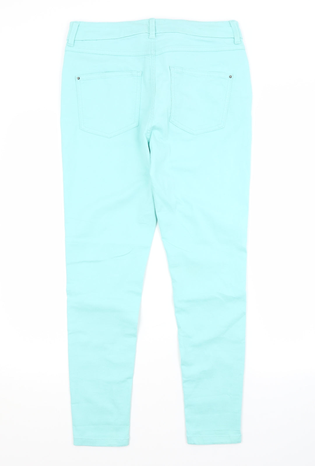 M&S Womens Blue  Cotton Jegging Jeans Size 12 L27 in Regular