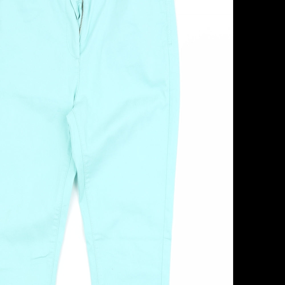 M&S Womens Blue  Cotton Jegging Jeans Size 12 L27 in Regular