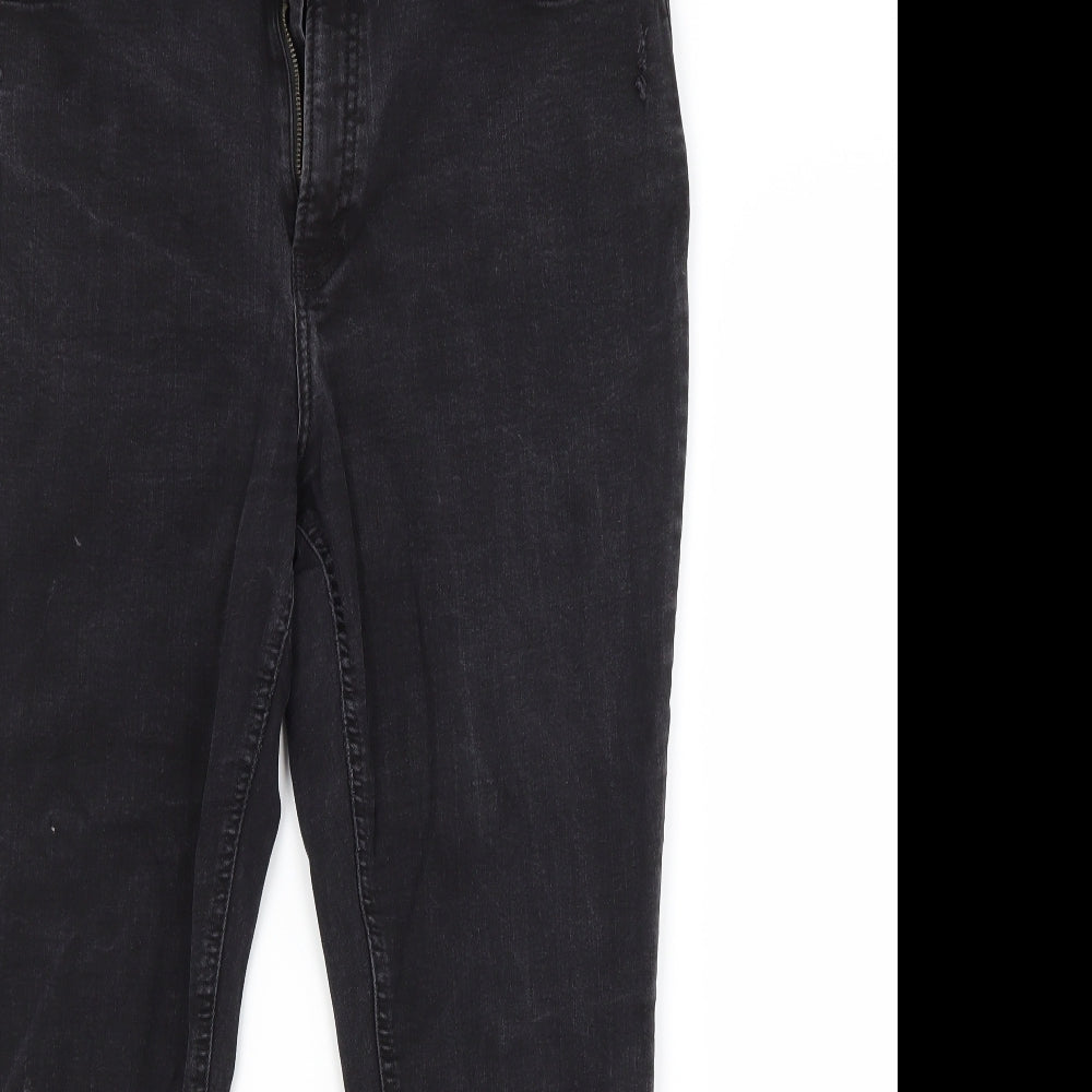 Primark Womens Black  Cotton Straight Jeans Size 20 L26 in Regular