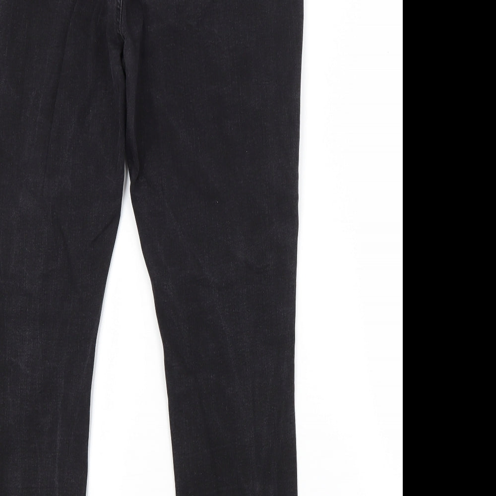 Primark Womens Black  Cotton Straight Jeans Size 20 L26 in Regular