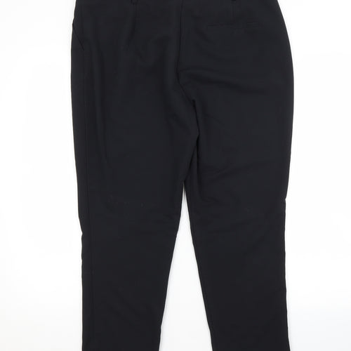 Dorothy Perkins Womens Black  Polyester Trousers  Size 14 L25 in Regular