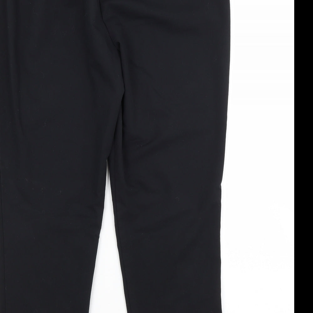 Dorothy Perkins Womens Black  Polyester Trousers  Size 14 L25 in Regular
