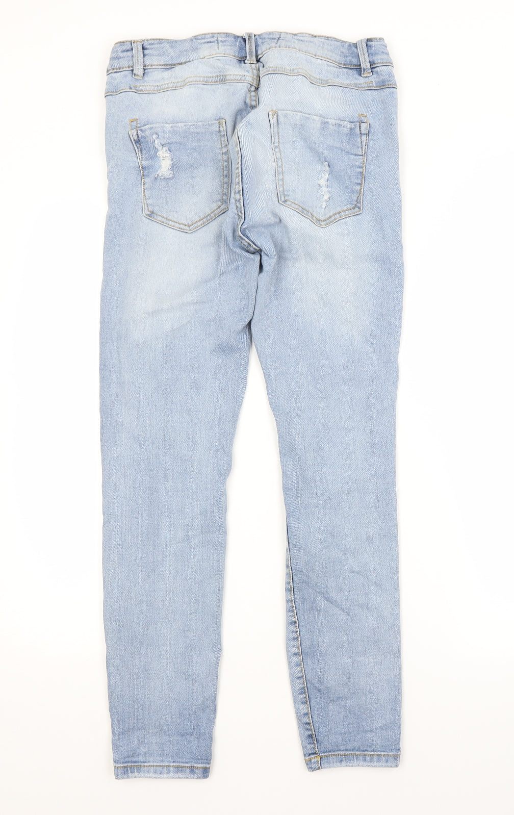 Primark Womens Blue  Cotton Skinny Jeans Size 12 L28 in Regular