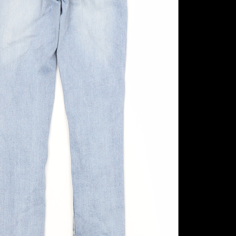 Primark Womens Blue  Cotton Skinny Jeans Size 12 L28 in Regular