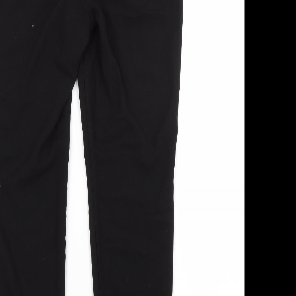 NEXT Womens Black  Polyester Trousers  Size 10 L27 in Regular