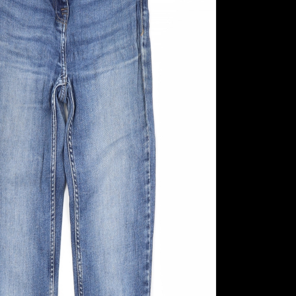 NEXT Womens Blue  Cotton Straight Jeans Size 8 L26 in Slim