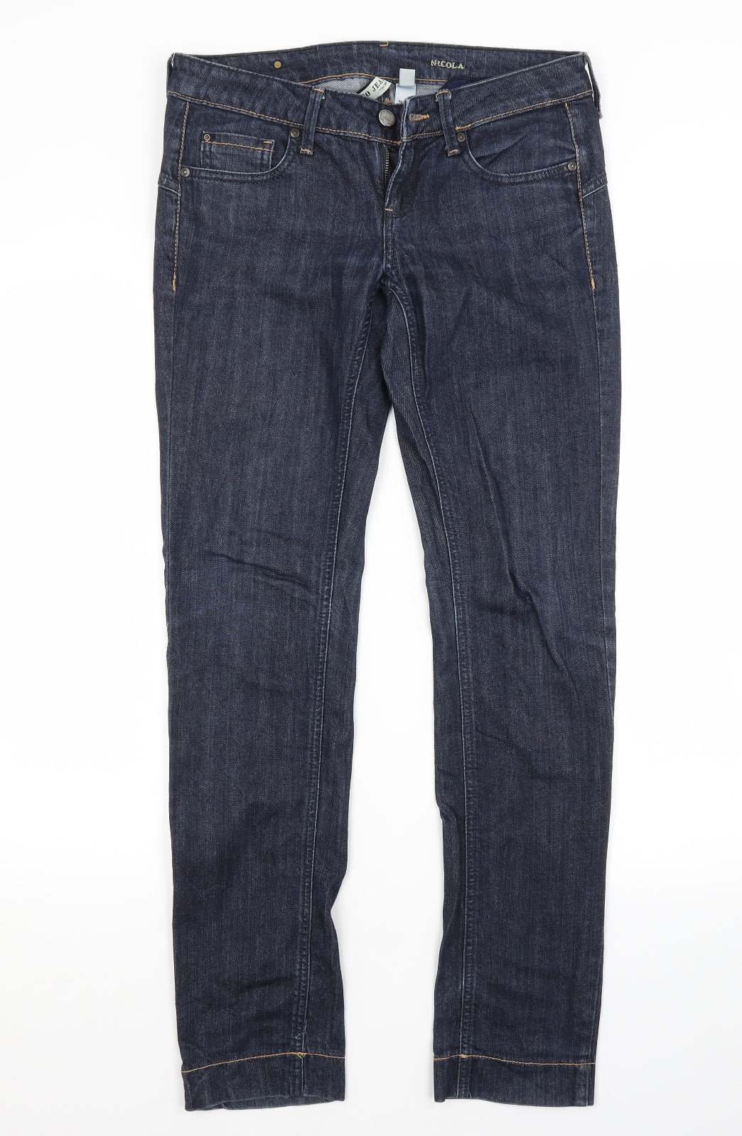 Mango Womens Blue   Straight Jeans Size 10 L30 in Regular