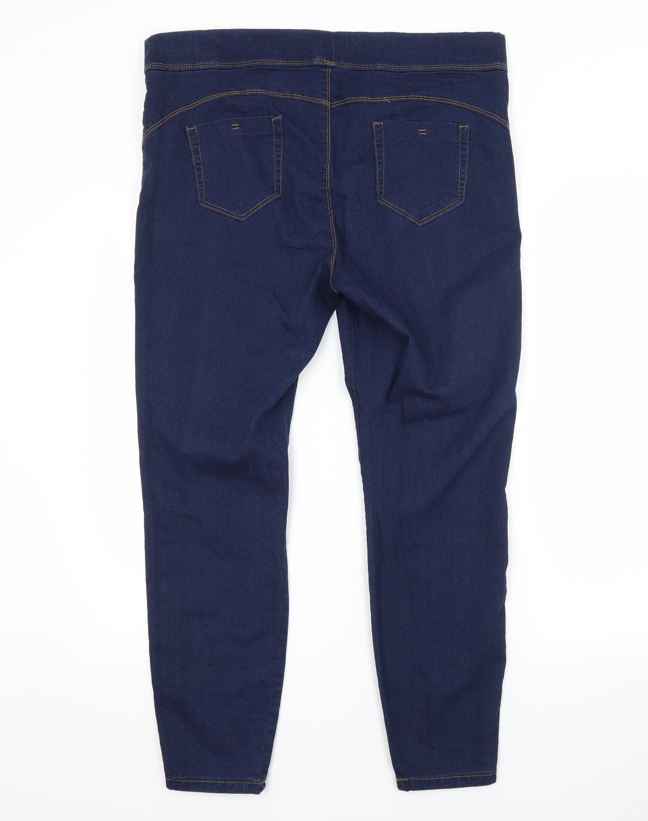 Primark Womens Blue  Cotton Jegging Jeans Size 18 L27 in Regular