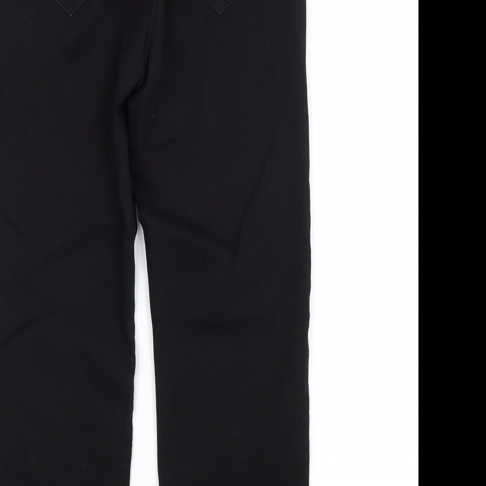 Bonmarché Womens Black  Cotton Straight Jeans Size 12 L26 in Regular