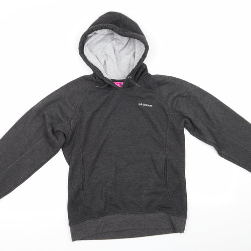 LA Gear Womens Grey  Polyester Pullover Hoodie Size 8