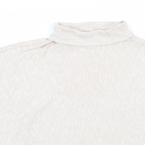 Primark Womens Beige Roll Neck  Viscose Pullover Jumper Size XL   - Oatmeal colour