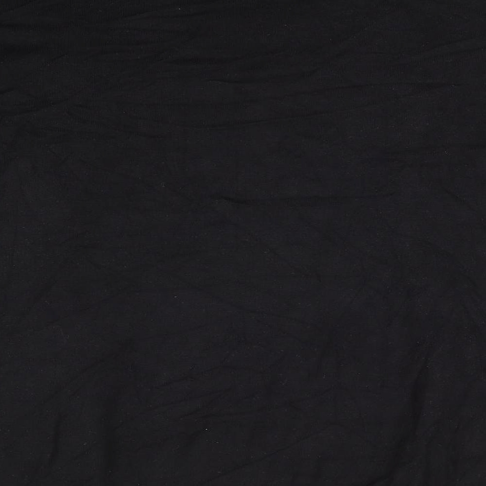 Atmosphere Womens Black V-Neck  Viscose Cardigan Jumper Size 12   - Navy Collar Longline Cardigan