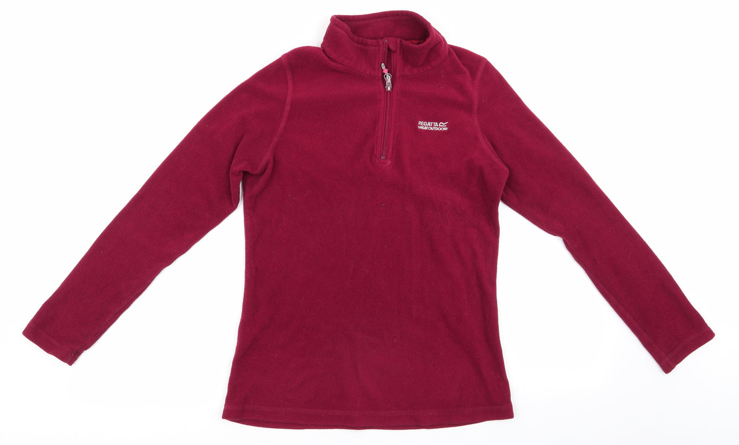 Regatta Womens Red High Neck  Polyester Henley Jumper Size 10   - Claret colour