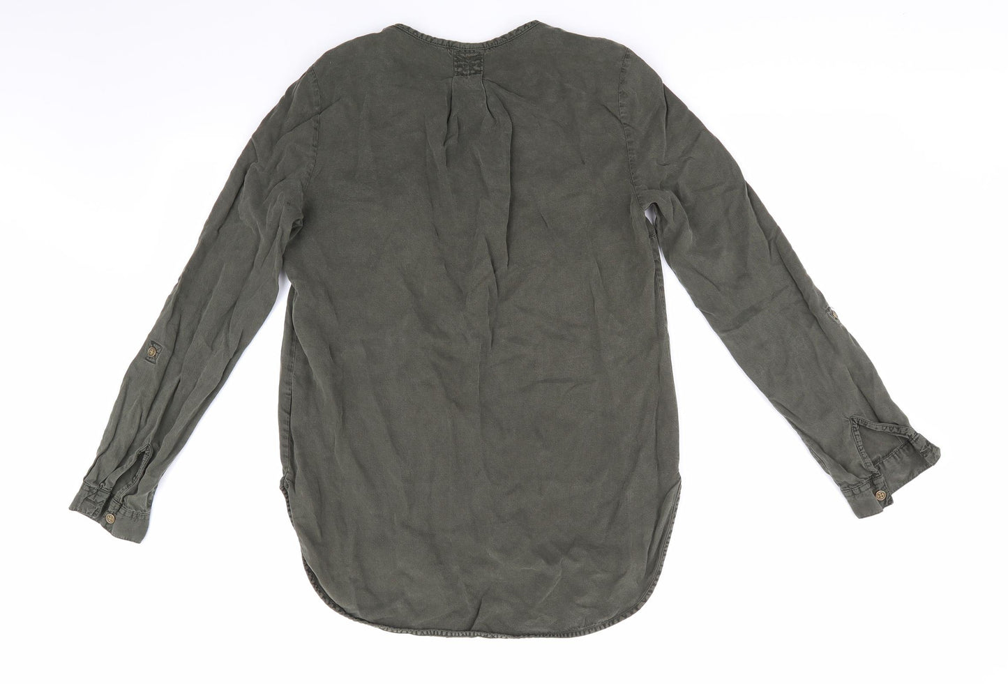 Denim by F & F Womens Green  Lyocell Basic Blouse Size 8  - Olive Green