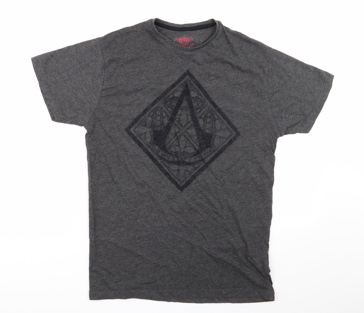 Assassin's Creed Mens Black  Cotton  T-Shirt Size XS Round Neck  - Assassins Creed