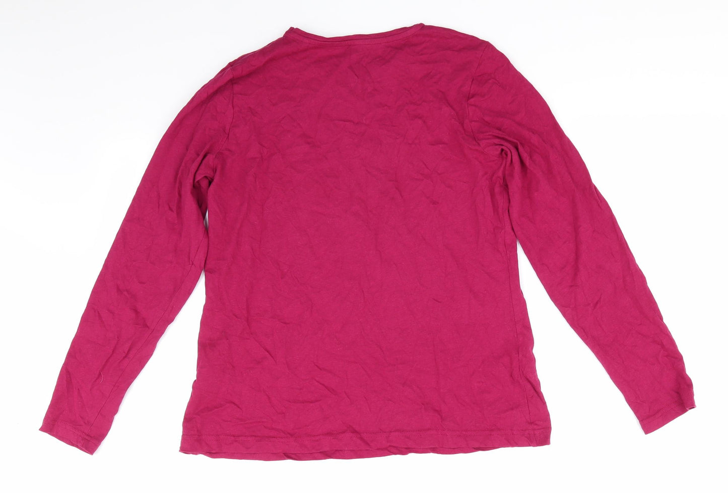 Hogwarts Womens Red Solid Cotton  Pyjama Top Size 8   - Hogwarts Claret Red