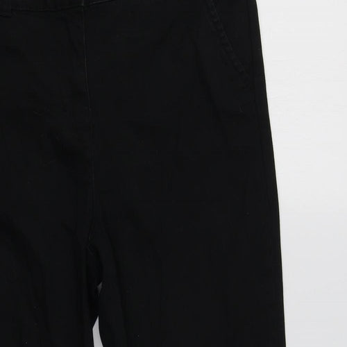 George Womens Black  Cotton Cropped Jeans Size 10 L22 in Regular