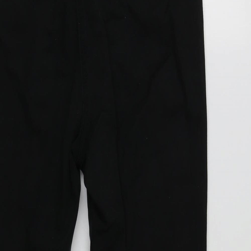 George Womens Black  Cotton Cropped Jeans Size 10 L22 in Regular