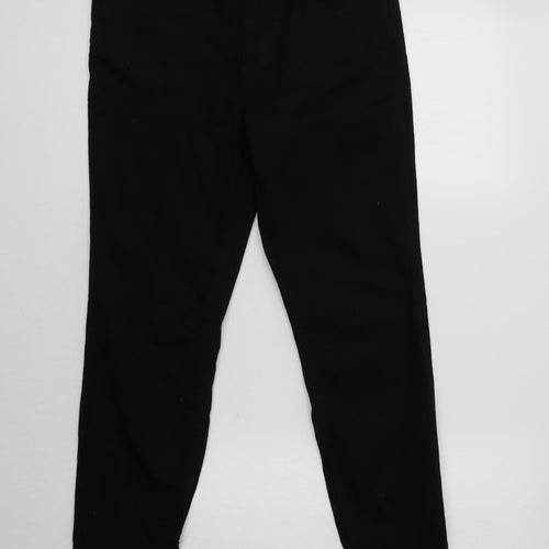 Classic Mens Black  Cotton Skinny Jeans Size 33 L31 in Regular